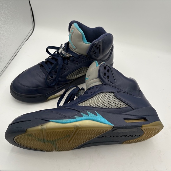 Size 12 - Air Jordan 5 Retro Pre-Grape Midnight Navy 136027-405 - Picture 2 of 6